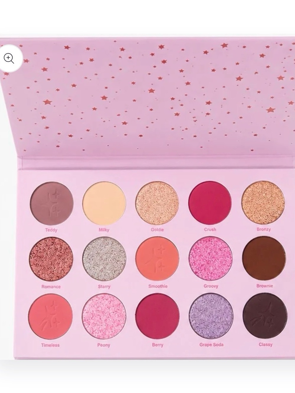 Moonslice Beauty 15-Color Celestial Crush Eyeshadow Palette - Pink & Neutral Mix